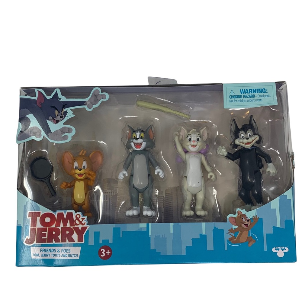 Tom and Jerry Movie Friends and Foes 3" Figures 4 Packs Moose Toys Brand New